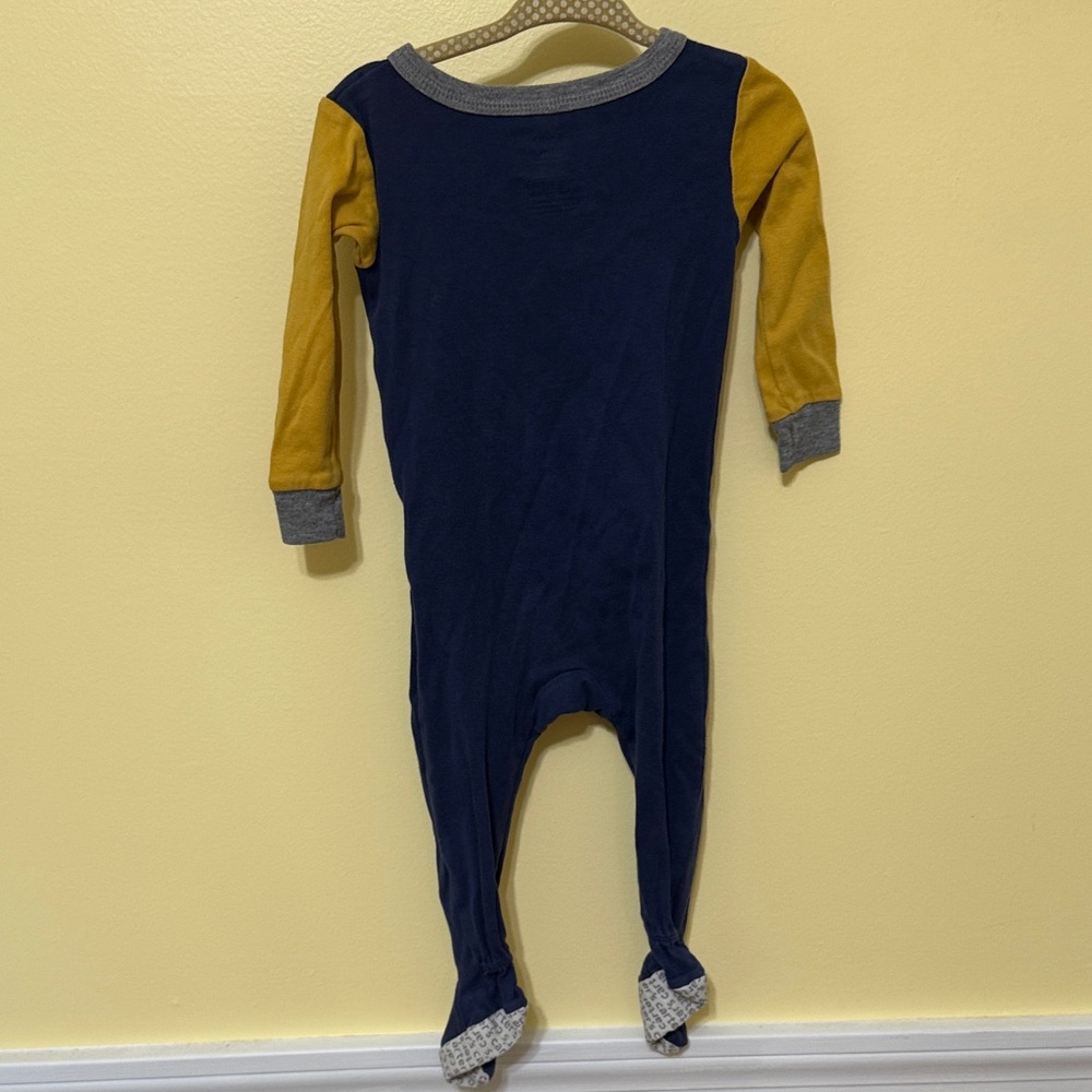 Carter's Construction Navy Blue and Yellow Sleeper - Picture 7 of 7